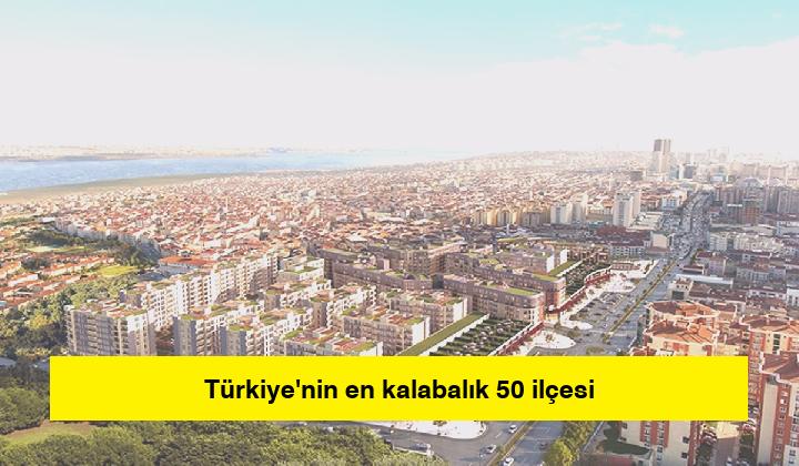 Türkiye’nin en kalabalık 50 ilçesi