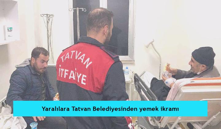 Yaralılara Tatvan Belediyesinden yemek ikramı