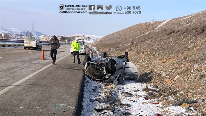 Beypazarı'nda trafik kazası