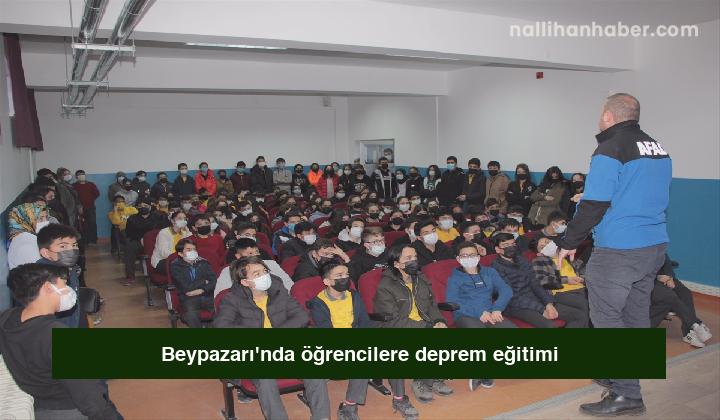 Beypazarı’nda öğrencilere deprem eğitimi