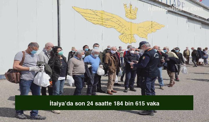 İtalya’da son 24 saatte 184 bin 615 vaka