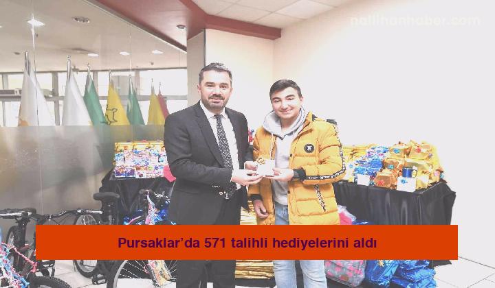 Pursaklar’da 571 talihli hediyelerini aldı