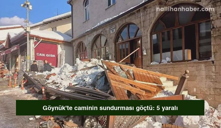 Göynük’te caminin sundurması göçtü: 5 yaralı